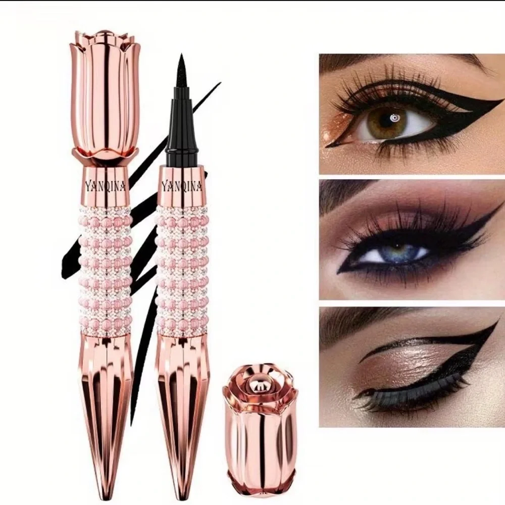 Waterproof Eyeliner Pen Black Quick Dry Long Lasting Smooth Eye Makeup Tool